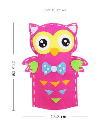 China High Quality DIY Children's Educational Creative Non-woven Fabric Floor Toy Cartoon Cloth Cute Hand Puppet for sale