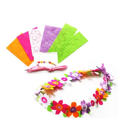 China High quality diy supplies about 5cm*40cm kit toy necklace non-woven fabric craft necklace gift supplies for sale