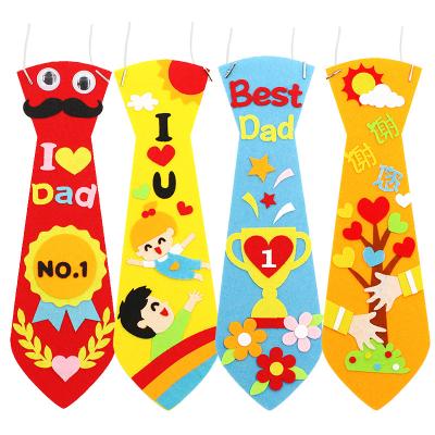 China New DIY Art Craft Kit Handmade Felt Kit Fabric Tie Toys Educational Toys 10*30cm for sale