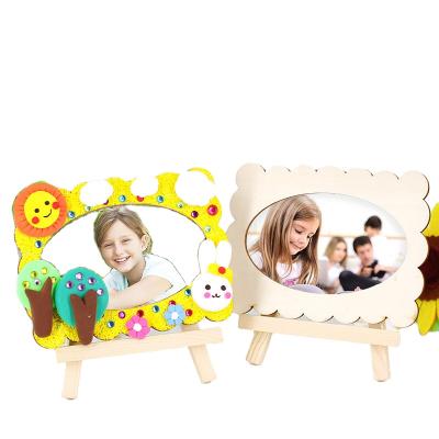 China Home Decoration DIY Projects Unfinished Solid Wood Lace Picture Frames OEM Service for sale