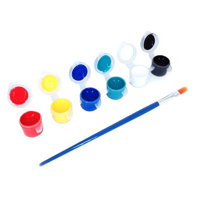 China Cheap Price DIY Paint Set 6 Color 3mL Knocks Non-Toxic Rock Kit Acrylic Paint Pot Professional Artists Canvas Paint Drawing for sale