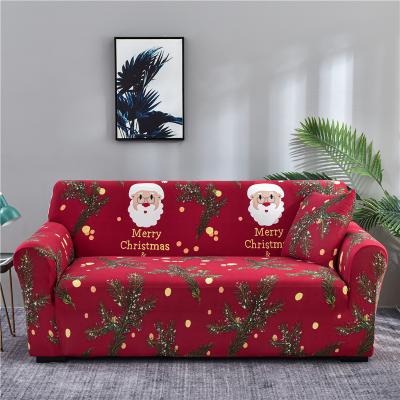 China 1-3Setaer Printed Christmas Stretch Sofa Cover Household Decorations Sofa Covers 3/2/1 Seats for sale