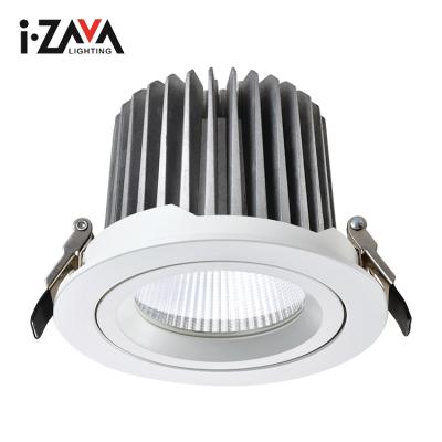 China Hot Sale 125MM Hot Sale 125MM Low Lumen/Perfect Output 20W 24W LED Cutout Anti-glare Cutout Recessed COB Down Light for sale