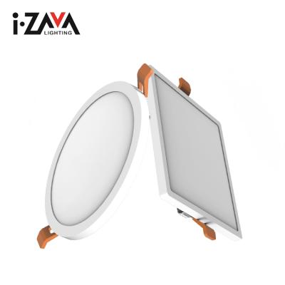 China Modern Recessed Mounted Aluminum Cutout 6W 15W 20W LED Panel Light / Square 75mm 125mm 155mm Round Ultra-thin Frame / Simple And Elegant Design for sale