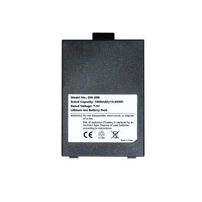 China Rechargeable lithium ion battery pack for Pax S90 25B1001 7.4v 1800mah 1800mAh en venta