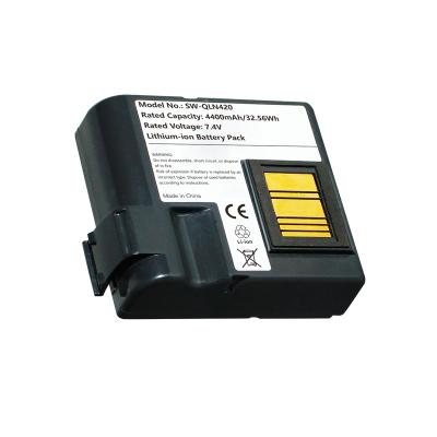 China Portable Printer 7.4V 4400mAh Label Printer Battery Pack For Zebra QLN420 Printer Lithium Ion Battery for sale