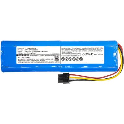 China Replacement Consumer Electronics Vacuum Robot Battery For Xiaomi MI Vacuum Roborock S50 S51 S52 S55 T60 T65 E20 E25 E35 14.4V Li-ion 5600mAh for sale