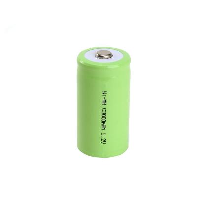 China Home Appliances Hot Sale 1.2v Ni-MH C Size Rechargeable Battery 3000mah 2000mah for sale