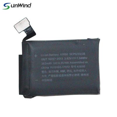 China Apple Watch 3.82V 352mAh Replacement Smart Battery For Apple Smart Watch 42mm 3th A1850 Series Cellular for sale