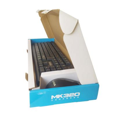 China China Factory Wholesale Recyclable Shipping Boxes Corrugated Mouse And Keyboard Packaging Box Cardboard Packaging For Electronics for sale