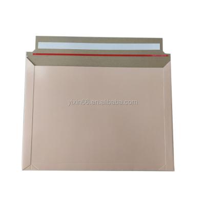 China Recyclable Wholesale Custom Printed Cardboard Kraft Paper Envelope Mailer Mailer With Tape Closure for sale