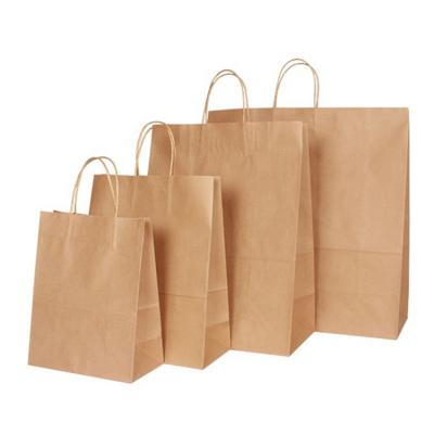 China Manufacture Recyclable Paper Packaging Bag Cheap Price Takeaway Paper Bag for sale