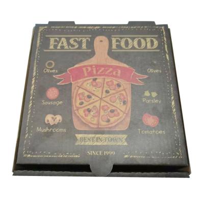 China Wholesale Recyclable Tuck Up Folding Kraft Paper Food Grade Pizza Packing Box for sale