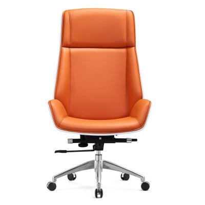 China (Height) High Back Boss Adjustable Leather Chair Executive Office Chair With Headrest for sale