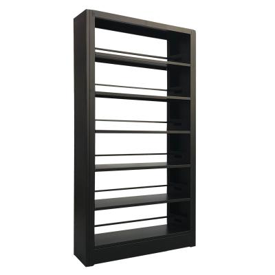 China 6 Tier Modern Black Single Sided Metal Style Modern Shelving Unit for sale