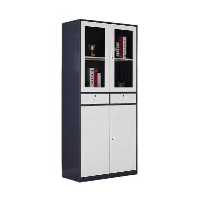 China (Other) Luoyang Subote Adjustable Filing Cabinets 2 Door Iron Door Glass Cabinet With Drawers for sale