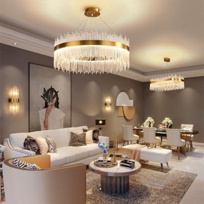 China Modern Remote Modern Aluminum Pendant Lights Chain LED Pendant Lights Post Modern Acorn Style Kitchen Living Room Decoration Chain Ceiling Chandelier for sale