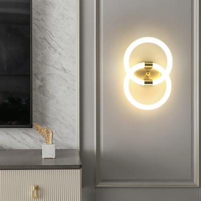 China Modern Water Proof Gold Decoration Up Lamp Indoor Outdoor Luxury Home Room Hotel Bathroom Reading Light LED Wall Lamp for sale