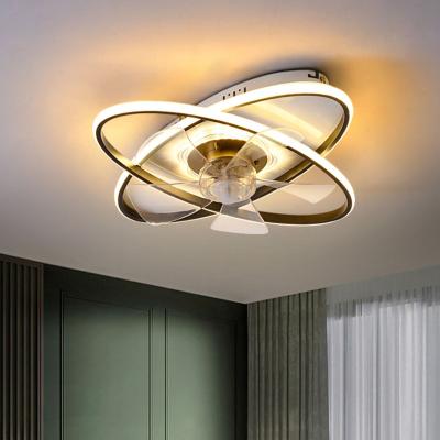 China New Fan Lamp Bedroom LED Ceiling Light Creative Remote Fan comtrol Living Room Energy Saving Lamp for sale