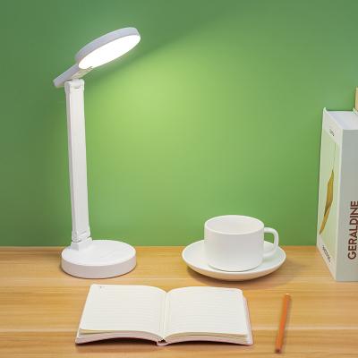 China Rechargeable Lighting Functions Table Lamp Folding Plug-in Touch Learning Reading Led Desk Lamp for sale