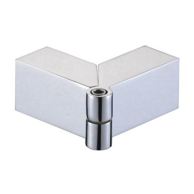 China 90-180 Degree Modern Adjustable Solid Brass Socket Over Angle Corner Shower Door Glass Clamps Bracket for sale