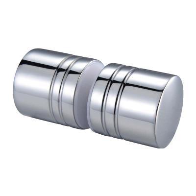 China Contemporary Style 304 Stainless Steel Shower Door Knob Handle American Style Frameless Shower Room Hardware Factory for sale