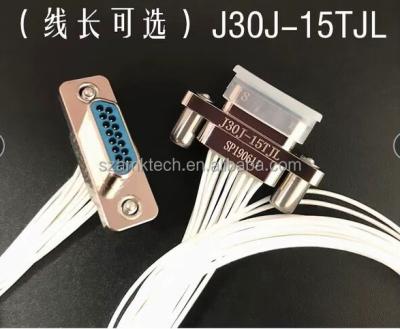 China Alluminum alloy J30J-66ZK J30J-66ZKL J30J-66TJ J30J-66ZKP7 J30J-66ZKP14 connectors with 300mm 500mm 1000mm cable for sale