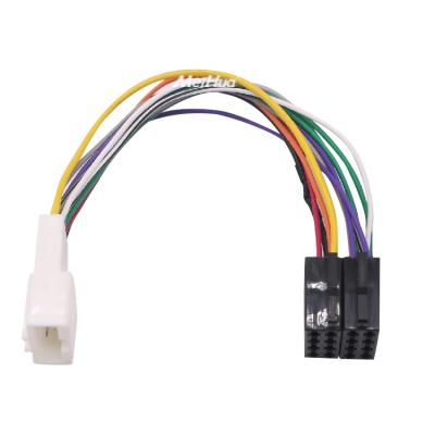 China High End Meihua Car Radio Connector Adapter ISO Wiring For Nissan Subaru Auto DVD CD Player for sale