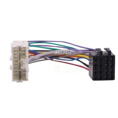 China High End Meihua Car Radio Connector Adapter ISO Wiring For Mitsubishi DVD Auto CD Player for sale