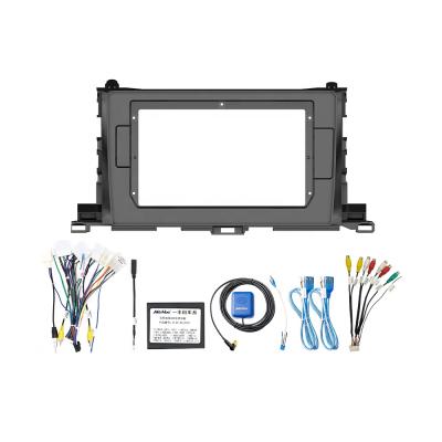 China Plastic Car Radio Screen Meihua Car Radio View For Toyota Highlander 2015-2017 With Cable Wiring for sale