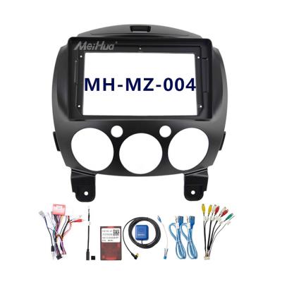 China Autoradio Screen Meihua Android Car Radio 9inch Stereo View For Mazda 2 2007-2013 With 16pin Wiring RCA Adapter GPS Parts Cable for sale