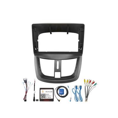 China Car Radio Screen Meihua Car Radio Face View For Peugeot 207 2006-2015 With Wiring Cable Harness Connector for sale