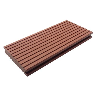 China Traditional Top Floor Mothproof and Fireproof Pollution-Resistant Outdoor Double-Sided Terrace WPC 140*29B Solid Flooring for sale