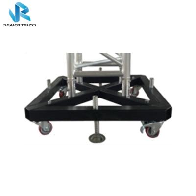 China Lighting Steel Truss Base Flat-moving Lightweight Truss /Steel Base For Truss for sale