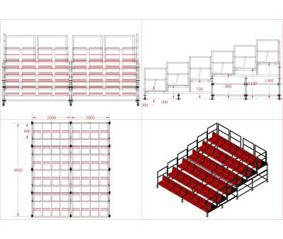 China Good outdoor metal bleacher grandstand for baseball sports games mobile good outdoor metal bleacher grandstand for sport for sale