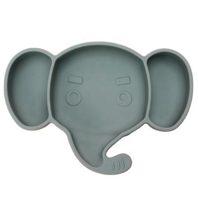 China Eco-friendly BPA Free Suction Food Grade Non-Toxic Unbreakable Silicone Baby Dish for sale