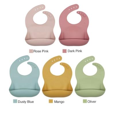 China China Bpa Free Direct Light Weight Waterproof Silicone Baby Factory Feeding Bibs for sale