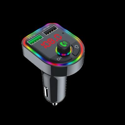 China CAR Dual USB CHARGER Hands Free FM Transmitter Receiver Car Radio Transmitter 5V 2 1A Wireless Car Mp3 Player for sale