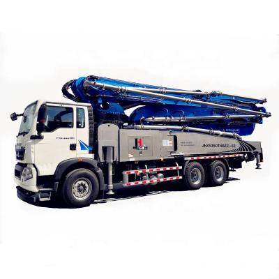 China Brand New JIUHE 52m Concrete Truck Placing Boom Mounted Concrete Gasoline Price for sale