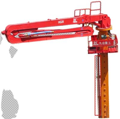 China Construction Material Stores Good Cost Price Performance Stationary Hydraulic Concrete Placing Boom for sale