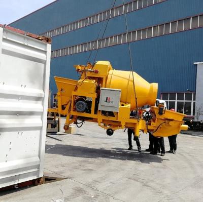 China Construction worksÂ   Portable Hot Selling Concrete Mixer With Pump for sale