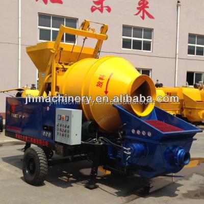 China One Belt And One Road Mixer With Pump All In One Machine Mobile Concrete Mixer Pump JBT30-08-30 for sale