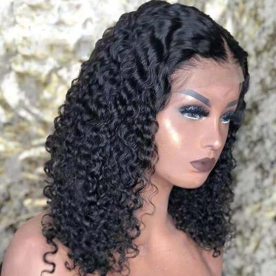 China Matte High Temperature Wire Curly Lace Front Monofilament Wigs Monofilament Brazilian Hair Wig Matte Chemical Fiber for sale