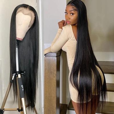 China Wholesale Brazilian Straight Swiss Lace Barely Shedding Thick Smooth Soft Remy Hair HD Lace Front Wigs Hair Wigs For Black Women Vendors for sale