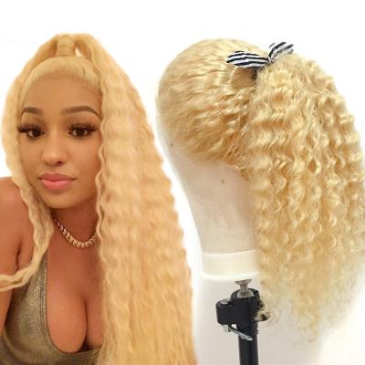 China Brazilian Cheap Natural Blonde Wigs Barely Shedding Soft Thick Hair Wigs 100% Virgin Hair Wholesaler Hairpiece 613 Full Lace Wigs Full Lace Front for sale