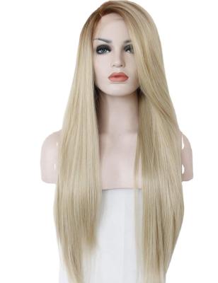 China 10-26in Brazilian Virgin Synthetic Blonde 613 13x4 Lace Front Human Hair Wigs Straight Sheer Barely Shedding Soft Smooth Thick Sheer Front Human Hair Wigs Vendor for sale