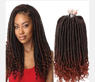 China Small Long Chemical Fiber Hair Wigs Cheap African High Temperature Curly Synthetic Hair Yarn Braiding Hair for sale