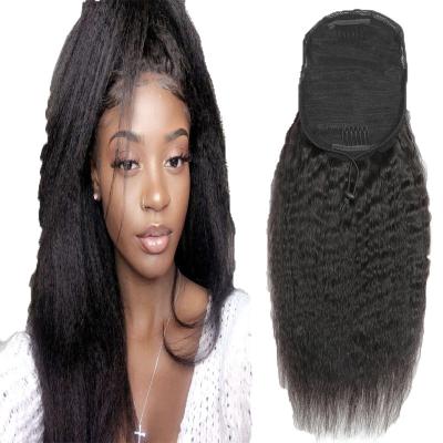 China 100% real human hair kinky curly ponytail hair U-tip hair braiding hair extensions for sale