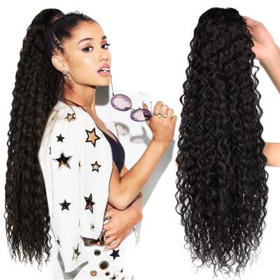 China Afro Kinky Curly Ponytails Hair Ponytails Hair Extension Curly X-Ring Hair Wig Ponytails Hair Extension Clip In Hair for sale