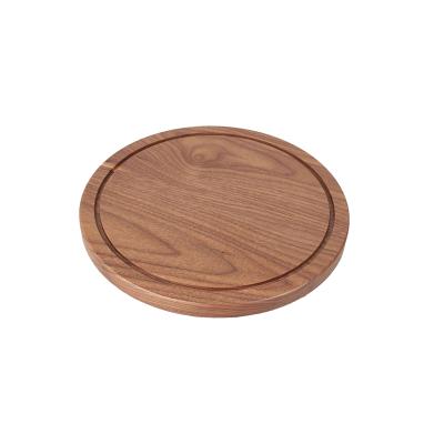 China Kitchen tableware round cake natural solid wood dish round wooden tray custom-made wooden dish can put multi-functional cake table fruit dish for sale